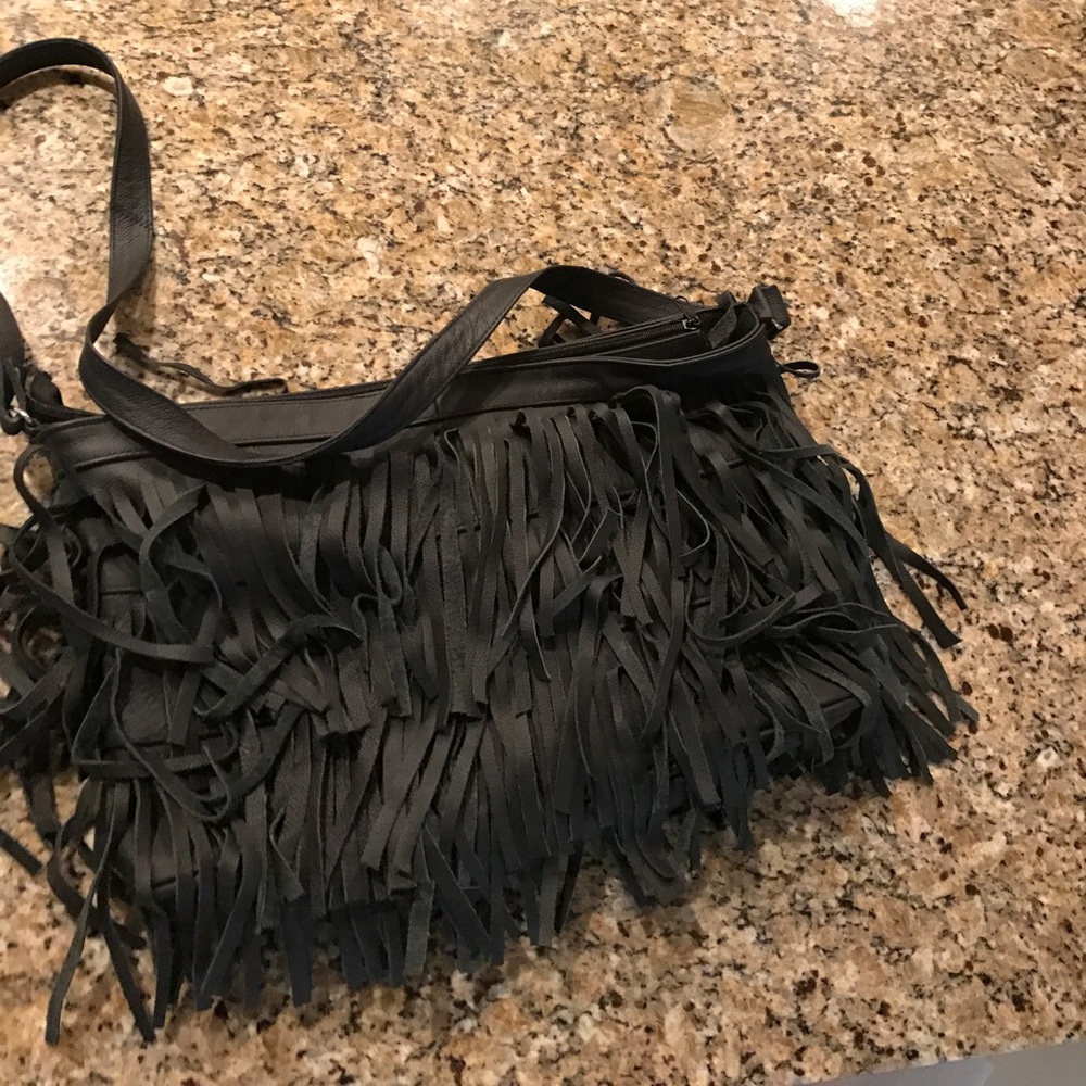 Boho fringe messenger bag