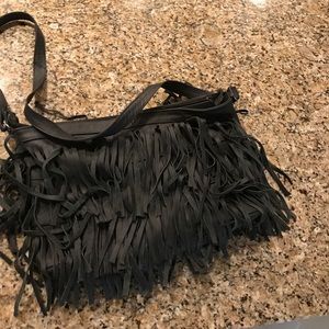 Boho fringe messenger bag