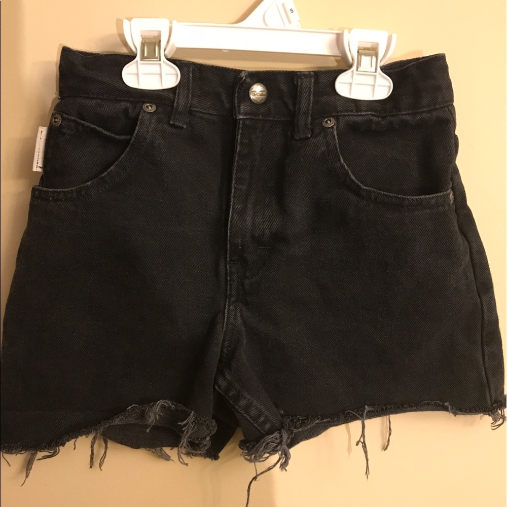 highwaisted denim shorts