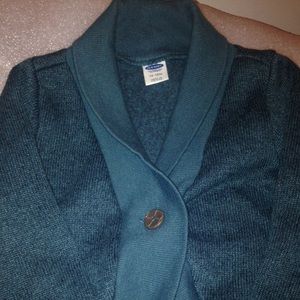 Forest green cardigan