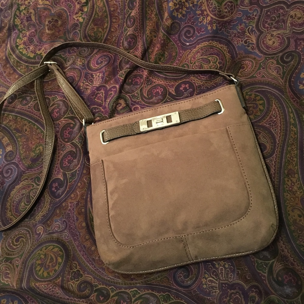 Suede Crossbody Bag