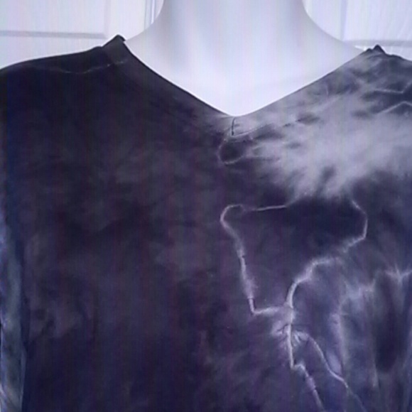 NWOT Golden Idol 100% Silk Tie Dye T - Picture 3 of 4