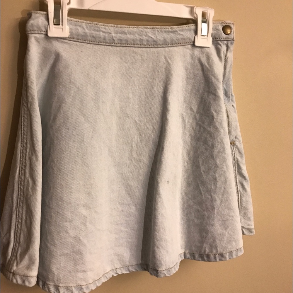 light denim circle skirt