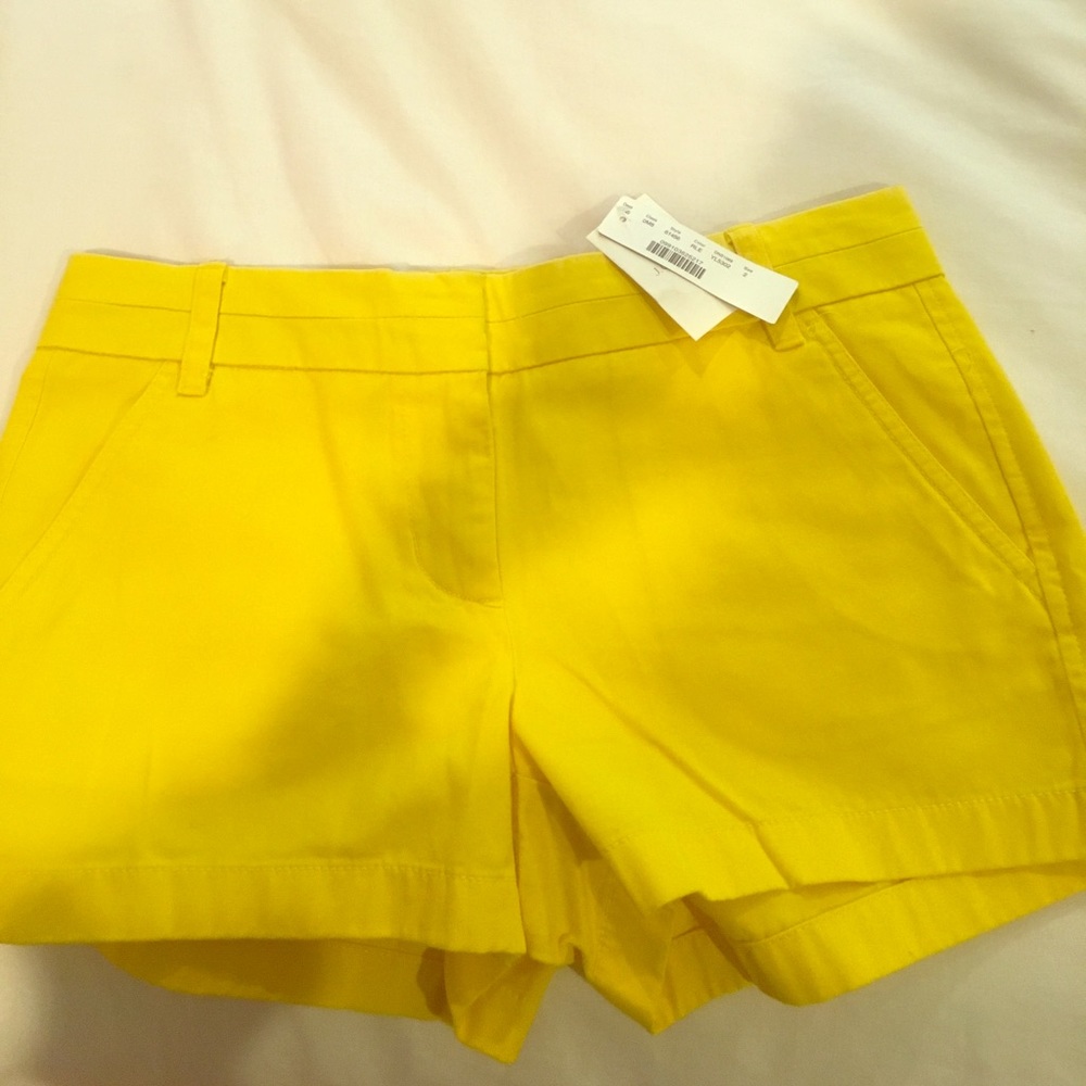 Yellow Chino Shorts