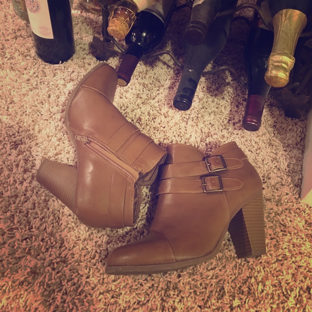 Brown booties