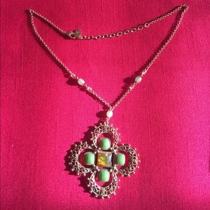 Green and gold cross