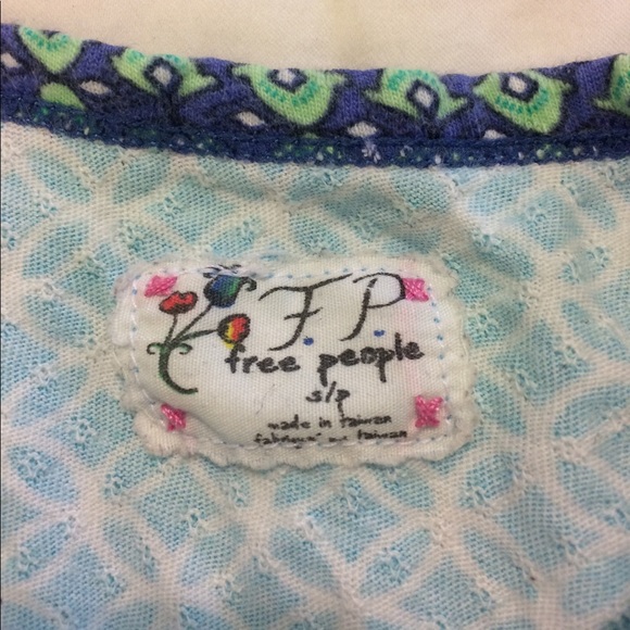 Free People Small light blue patterned Tank - Picture 2 of 4
