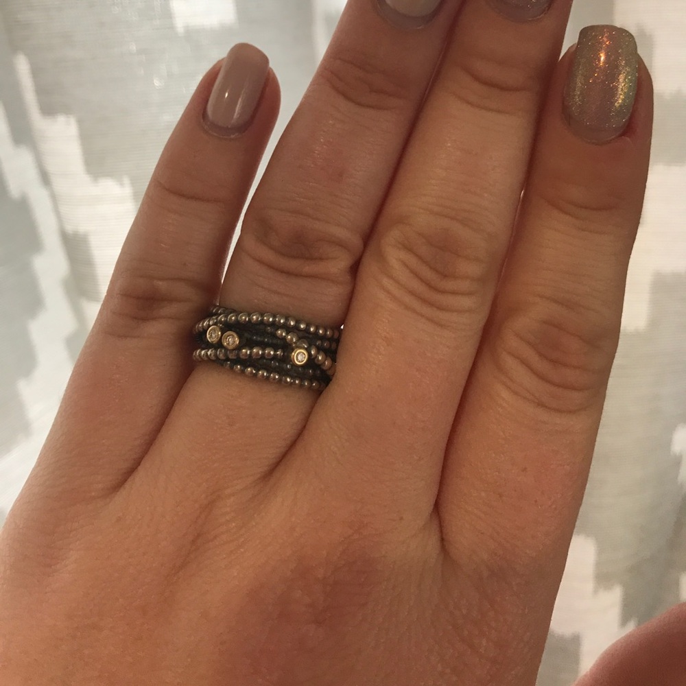 Two Tone Pandora Ring