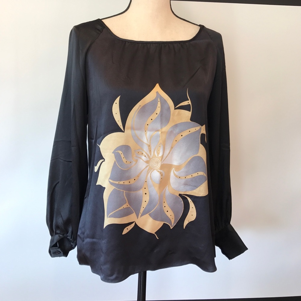 Parker 100% silk top