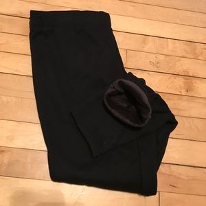 XL fleece lined Sonoma black leggings