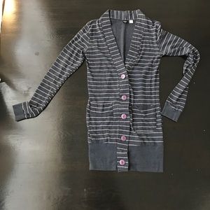 UO long stripe cardigan