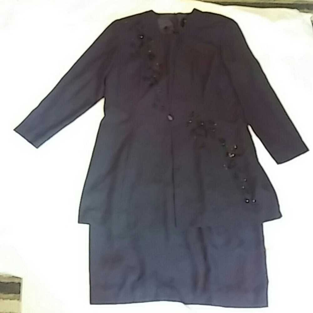 Studio I black dress with beads and sequins