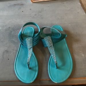 Turquoise sandals