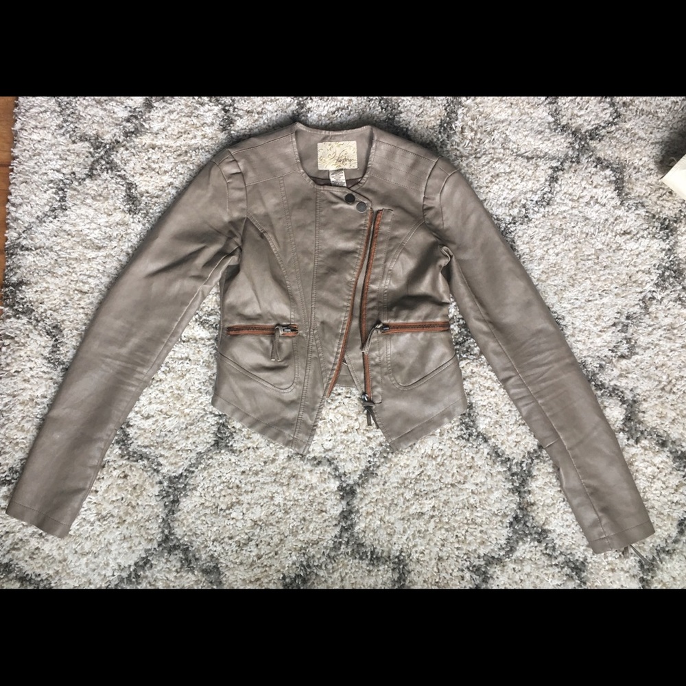 BKE Faux Leather Jacket