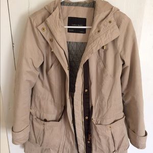 Beige Zara coat