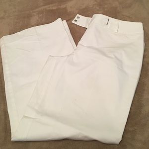 Bright white, fully lined white dress pants!