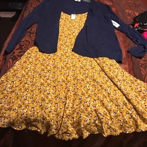 Old Navy Dress & Cardigan