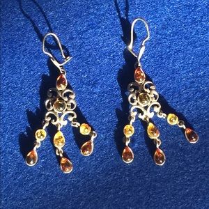 Amber earrings