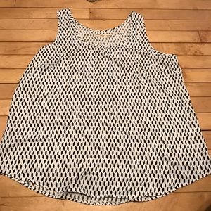 XXL faded glory black and white tank top