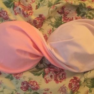 Pink bikini top