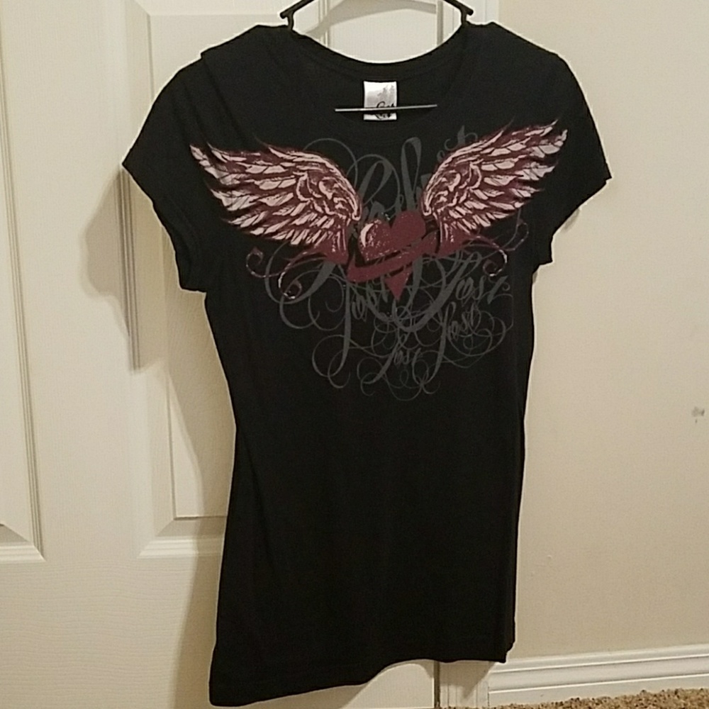 Black graphic tee