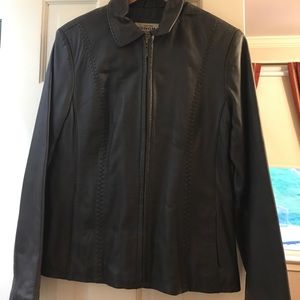 Sonoma leather coat size medium