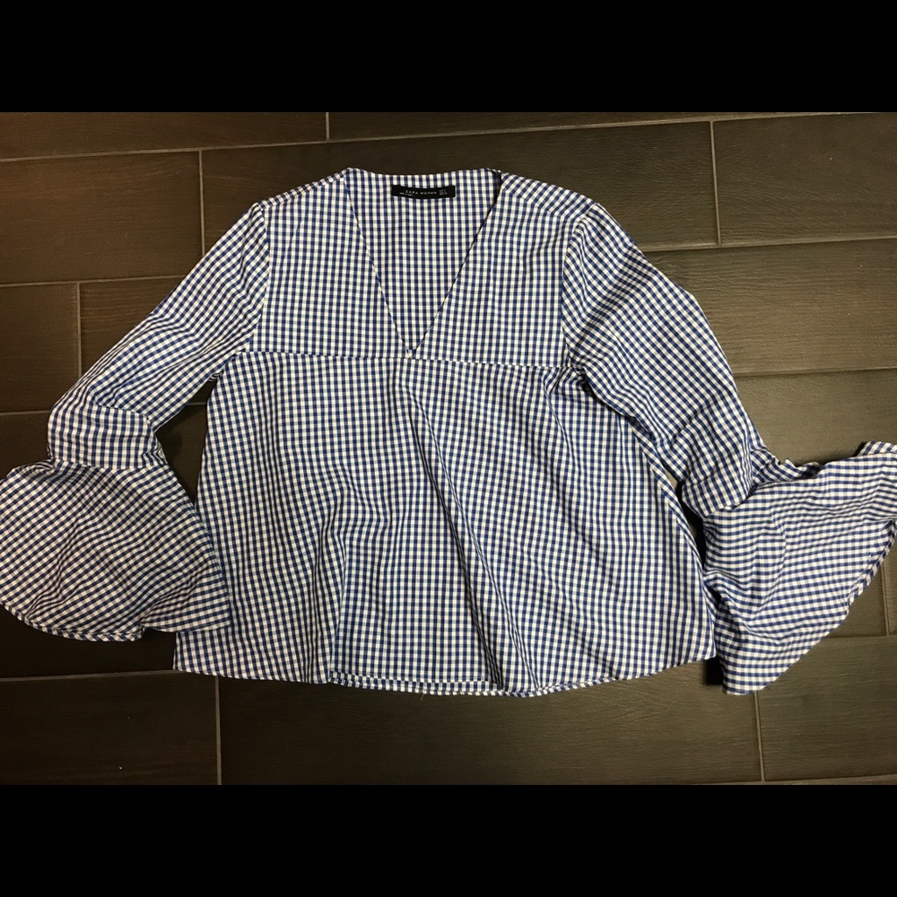 Zara gingham top