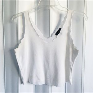 TOPSHOP Scallop Trim Tank