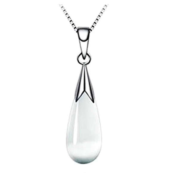 Women Necklace Teardrop Design Pendant Necklace - Picture 1 of 3