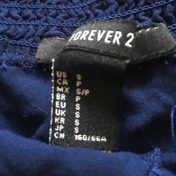 High waisted Navy Joggers - Picture 2 of 4