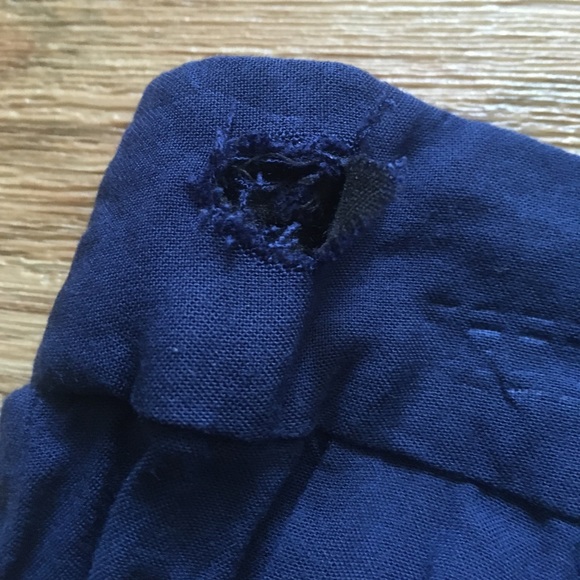 High waisted Navy Joggers - Picture 3 of 4