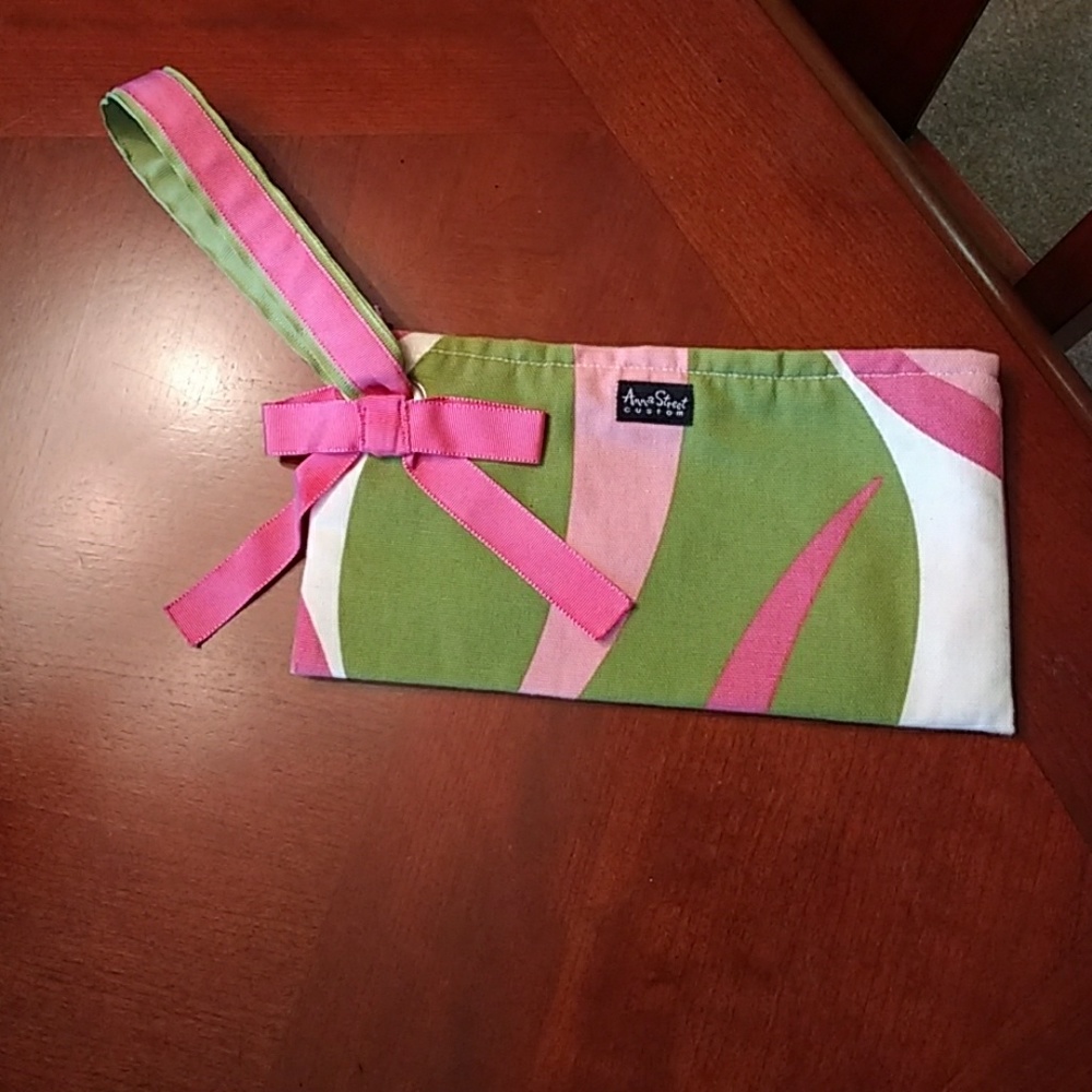 Anna Street custom designed wristlet- hardly used
