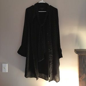 Banana Republic Polka Dot Shirt Dress Size S