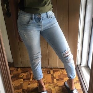 Sz 25 Bullhead Skinny Boyfriend Jeans