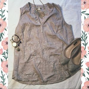 Saint Tropez West Beige/Silver Tank