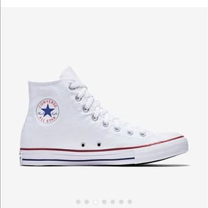 White high top converse.
