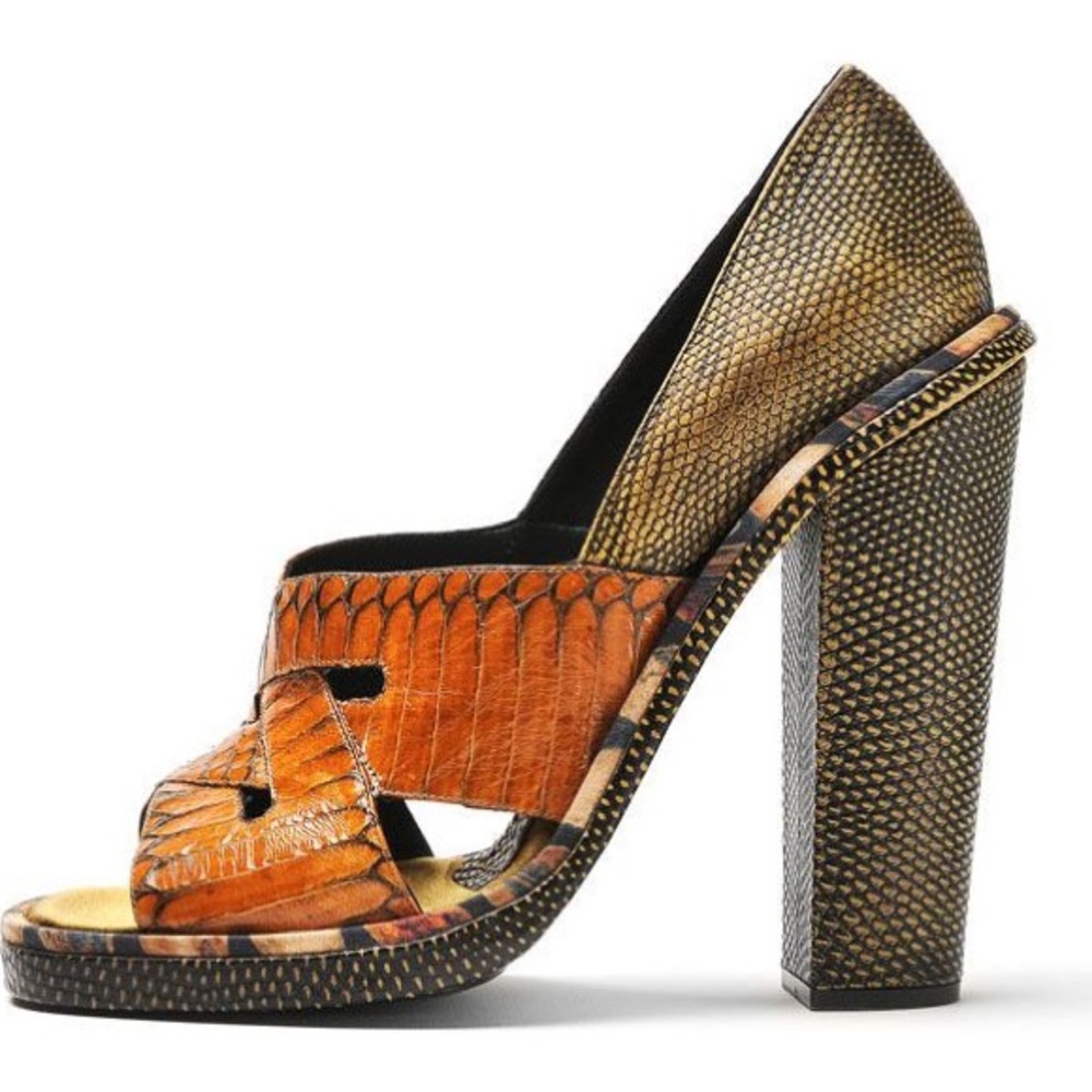 ROCHAS SNAKESKIN HEELS