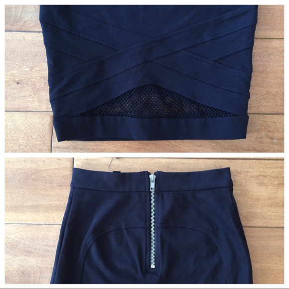 NWT GUESS Sexy Fitted Bodycon Mesh Pencil Skirt - Picture 4 of 4