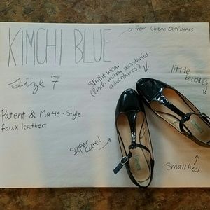 Kimchi Blue Urban Outfitters Buckled Flats