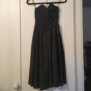 ASOS Black and White Polka Dot Vintage Style Dress