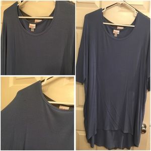 Soft Blue Ribbed Irma