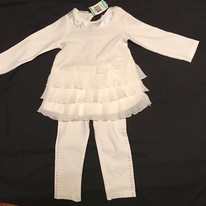 2 piece angel white NEW outfit