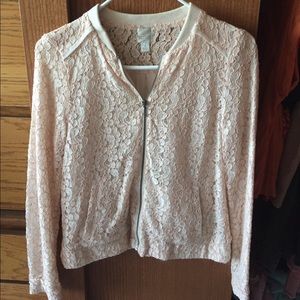 Lauren Conrad floral patterned zip-up🌸 size 2
