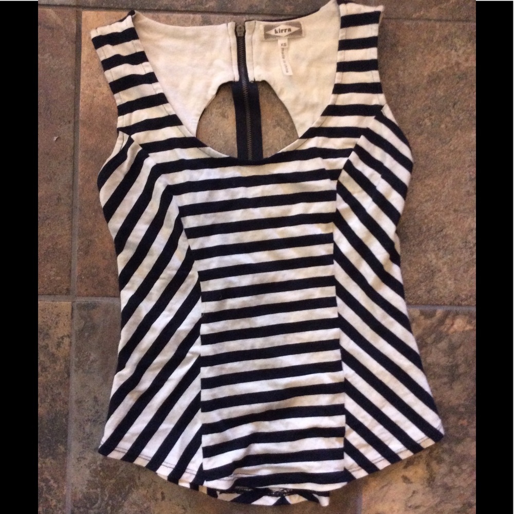 Black and White Stripped Tank