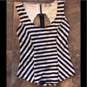 Black and White Stripped Tank