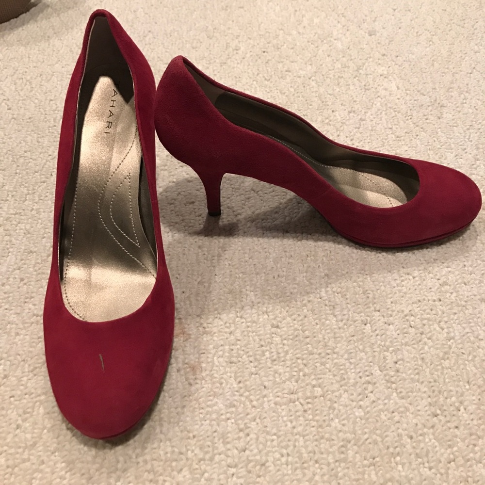 Red Tahari heels