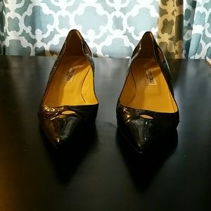 Authentic Jimmy Choo black kitten heel, size 39.5