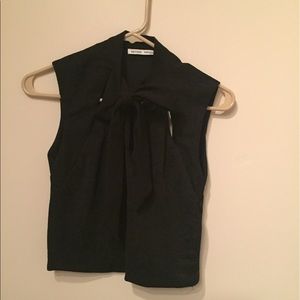 Black Zara cropped tank top