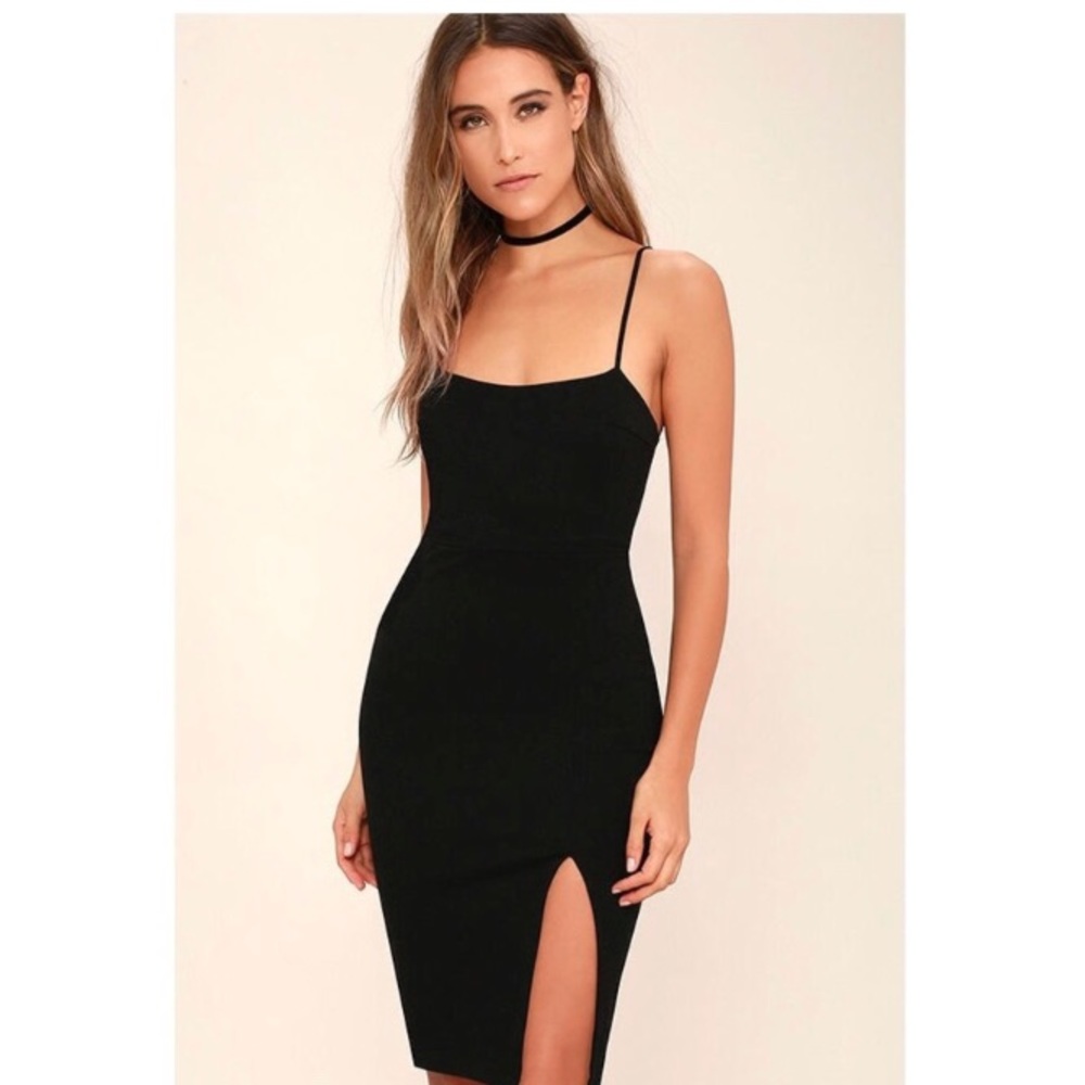 Lulu's Black Bodycon Dress