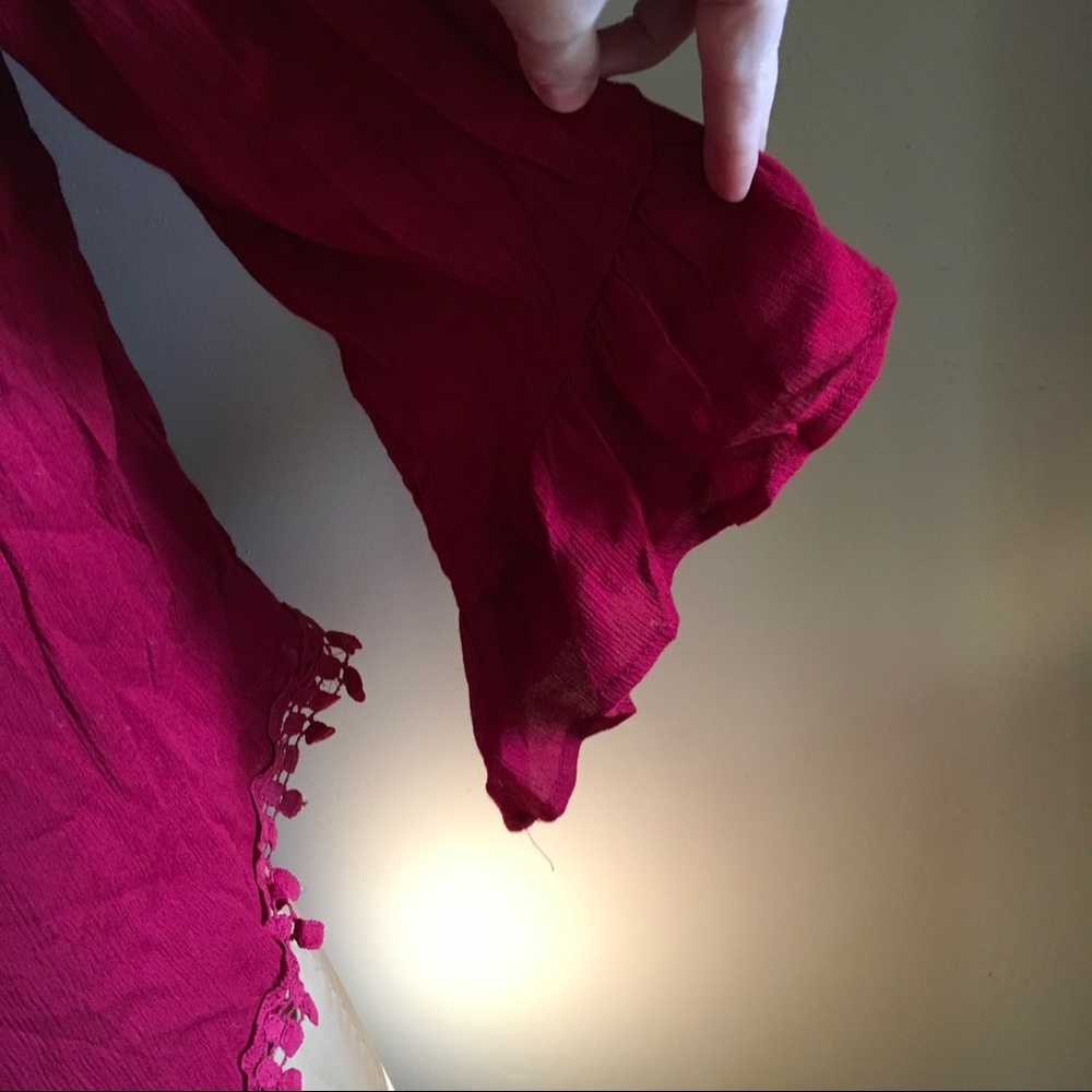 Boho Ruffle Bell Sleeve - Picture 6 of 8